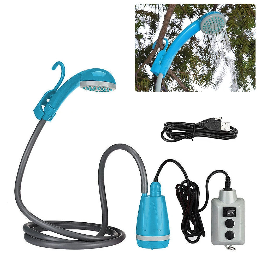Portable Camping Shower - Rechargeable Outdoor Shower Pump