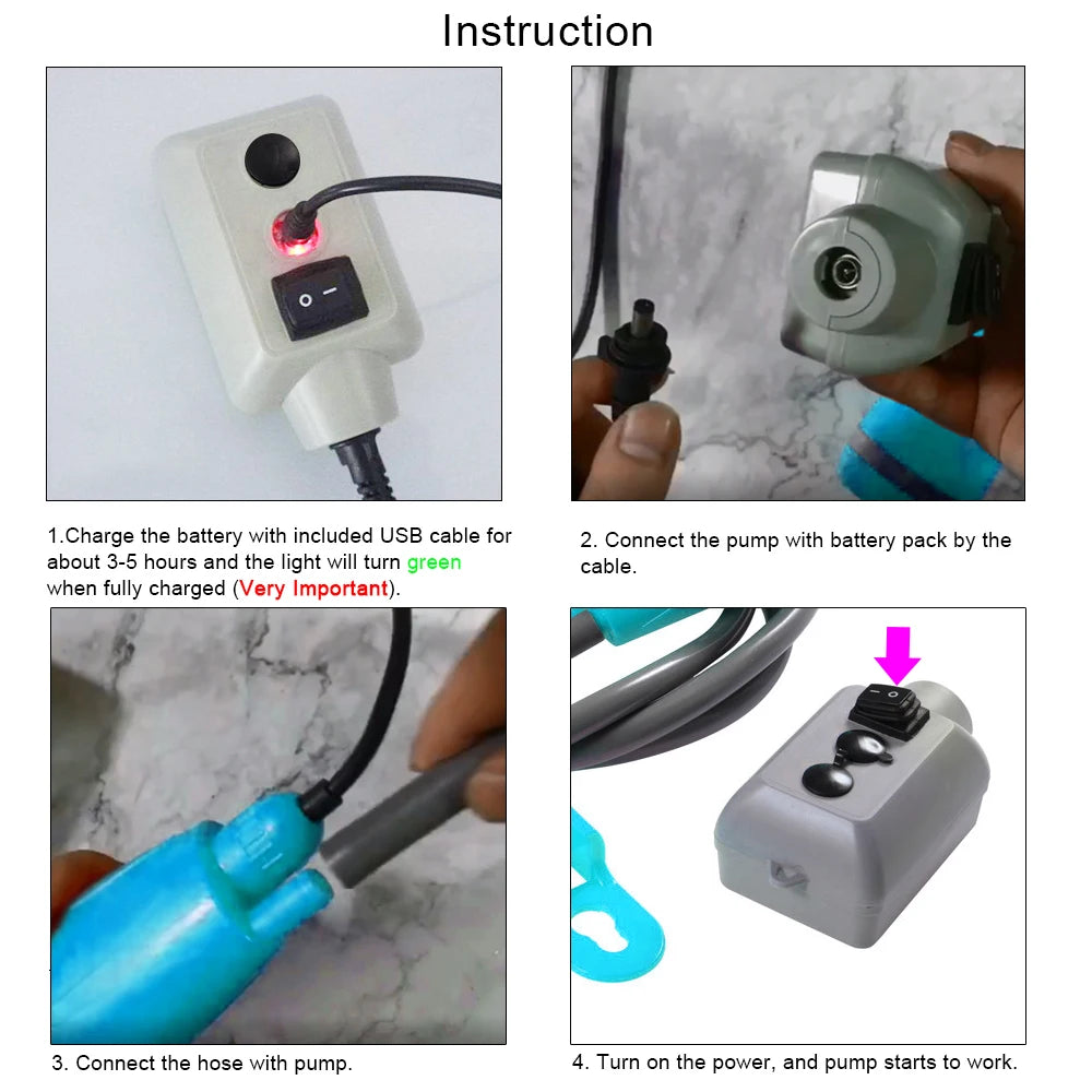 Portable Camping Shower - Rechargeable Outdoor Shower Pump