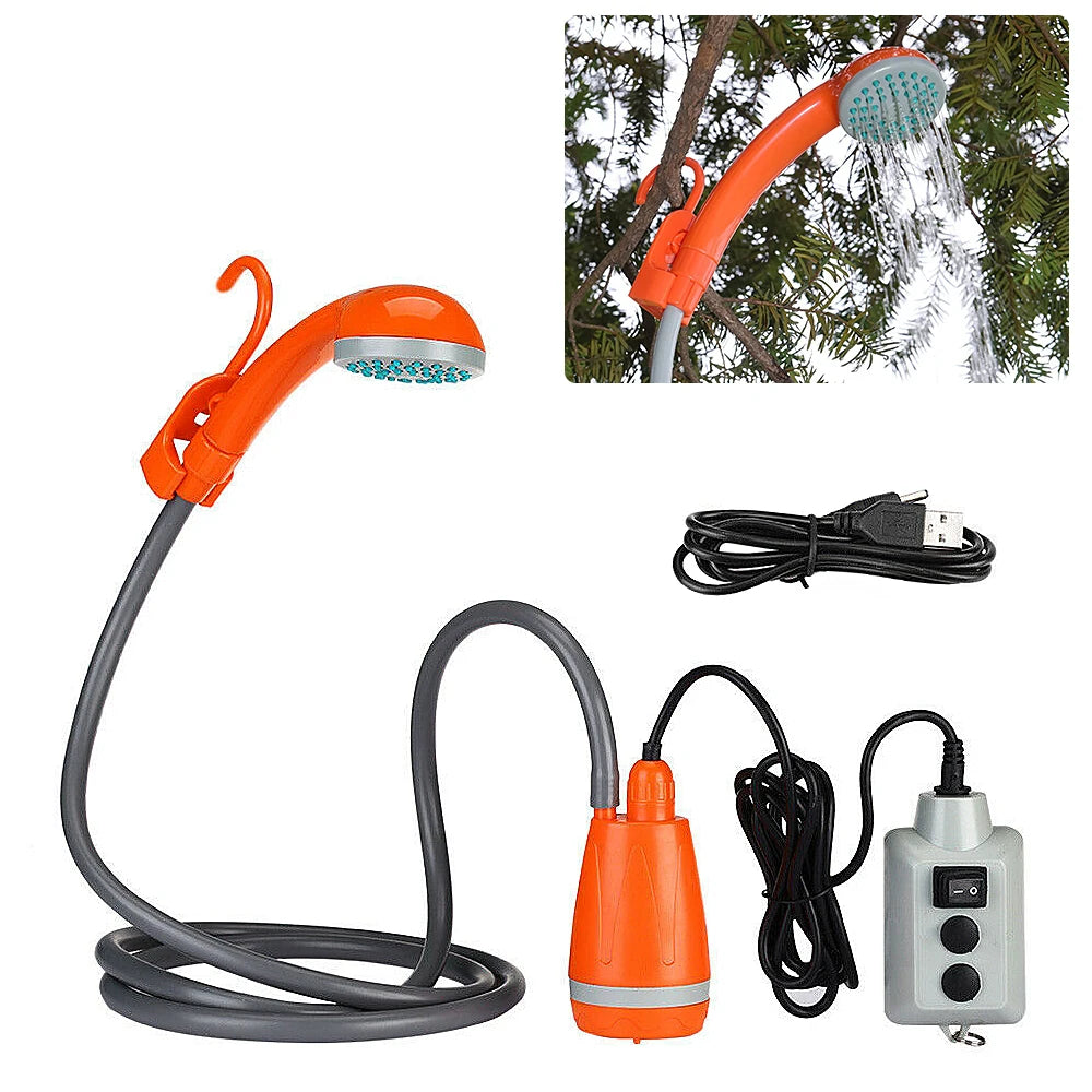 Portable Camping Shower - Rechargeable Outdoor Shower Pump